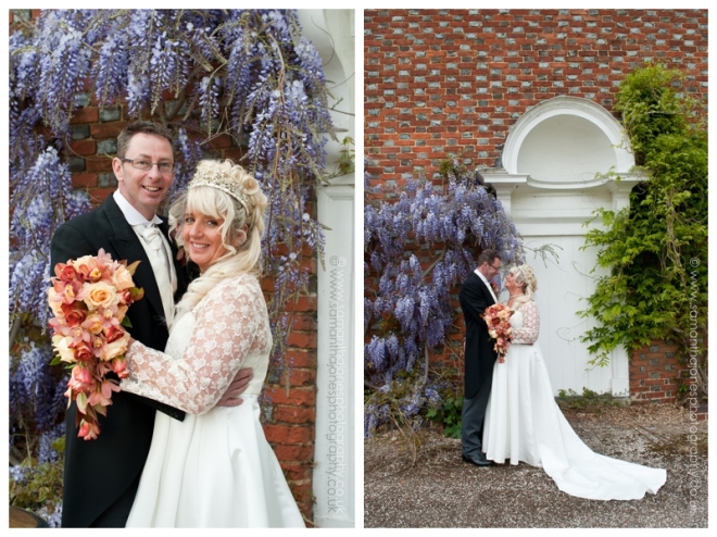 Bradbourne House wedding, Kent wedding photographer, Samantha Jones Photography, wisteria